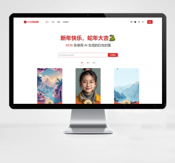 AI一键生成微信红包封面系统源码